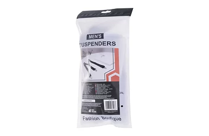 Pánske elastické kšandy – čierne šle široké 3,5 cm