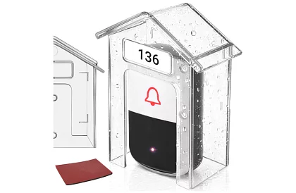 Ochranná strieška na domový zvonček