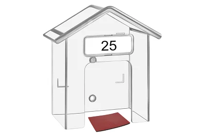 Ochranná strieška na domový zvonček