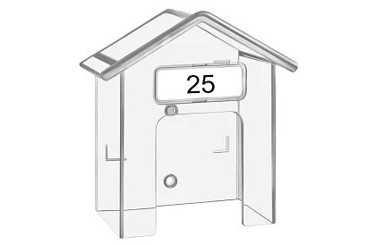 Ochranná strieška na domový zvonček