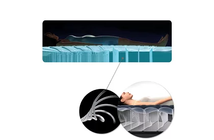 Nafukovacia sametová matrac 137 × 191 × 25 cm – Dura-Beam