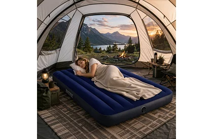 Nafukovacia sametová matrac 137 × 191 × 25 cm – Dura-Beam