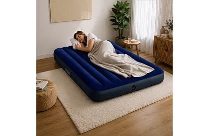 Nafukovacia sametová matrac 137 × 191 × 25 cm – Dura-Beam