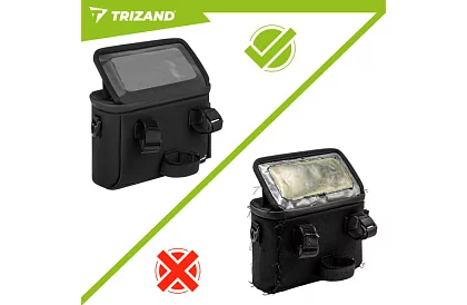 Vodotesná taška na riadidlá bicykla s držiakom telefónu