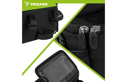 Vodotesná taška na riadidlá bicykla s držiakom telefónu