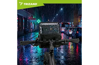 Vodotesná taška na riadidlá bicykla s držiakom telefónu