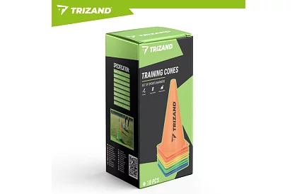 Tréningové farebné kužele 23 cm – sada 10 ks