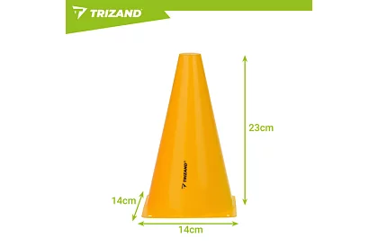 Tréningové farebné kužele 23 cm – sada 10 ks