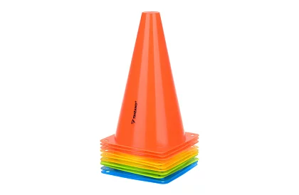 Tréningové farebné kužele 23 cm – sada 10 ks