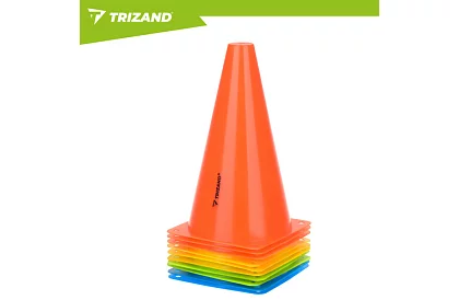 Tréningové farebné kužele 23 cm – sada 10 ks