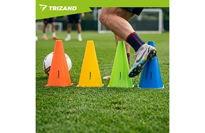 Tréningové farebné kužele 23 cm – sada 10 ks