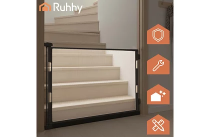 Výsuvná bezpečnostná roleta do dverí – šedá - 160 cm