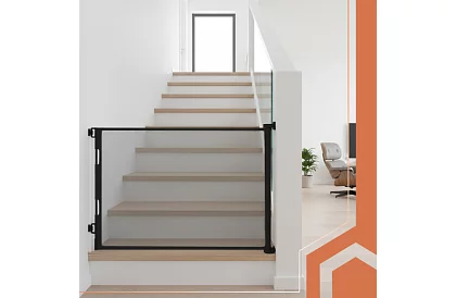 Výsuvná bezpečnostná roleta do dverí – šedá - 160 cm