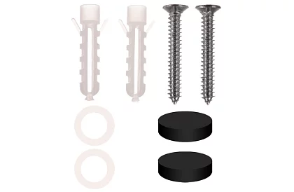 Kúpeľňová polička - čierna - 50 cm