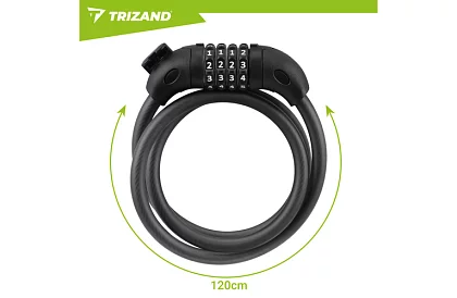 Oceľový kódový zámok 120 cm – na bicykel aj vybavenie