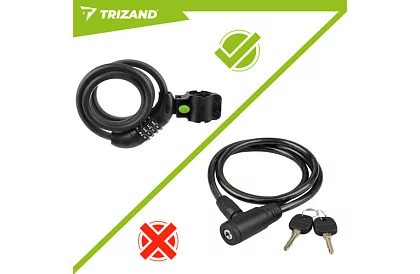 Oceľový kódový zámok 120 cm – na bicykel aj vybavenie