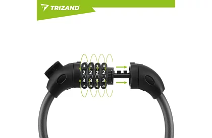 Oceľový kódový zámok 120 cm – na bicykel aj vybavenie