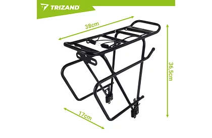 Univerzálny zadný nosič na bicykel – hliníkový, nosnosť 25 kg