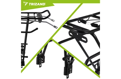 Univerzálny zadný nosič na bicykel – hliníkový, nosnosť 25 kg