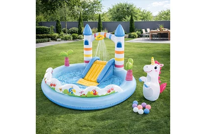 Nafukovacie vodné ihrisko 196x178x127 cm - Hrad I56148NP