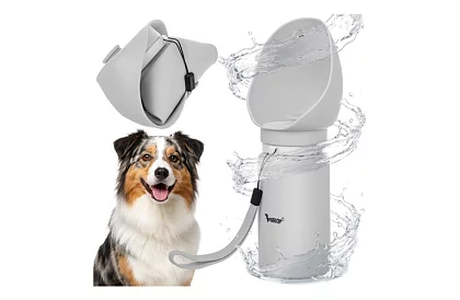 Skladacia fľaša s miskou - cestovná fľaša na vodu 550 ml