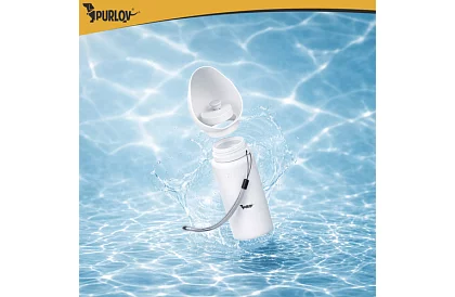 Skladacia fľaša s miskou - cestovná fľaša na vodu 550 ml