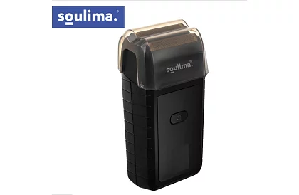 Holící strojček na fúzy s LED displejom - USB-C, 2 planžety, 2 britvy, puzdro