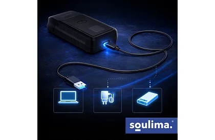 Holící strojček na fúzy s LED displejom - USB-C, 2 planžety, 2 britvy, puzdro