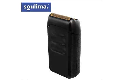 Holící strojček na fúzy s LED displejom - USB-C, 2 planžety, 2 britvy, puzdro