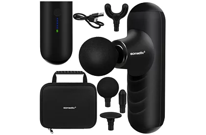 Kompaktná masážna pištoľ 5 režimov - Nabíjateľná 2 x 2500 mAh