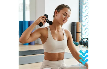 Kompaktná masážna pištoľ 5 režimov - Nabíjateľná 2 x 2500 mAh