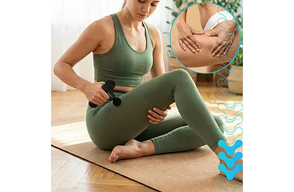 Kompaktná masážna pištoľ 5 režimov - Nabíjateľná 2 x 2500 mAh