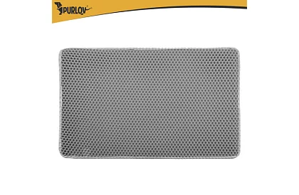 Podložka pred mačacou toaletou zadržiavajúca nečistoty 75 x 55 cm - šedá