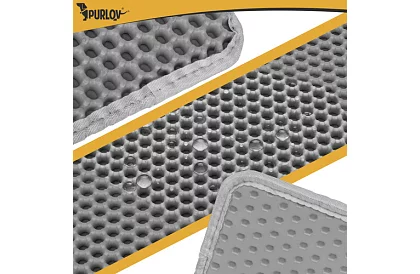 Podložka pred mačacou toaletou zadržiavajúca nečistoty 75 x 55 cm - šedá