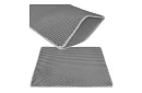 Podložka pred mačacou toaletou zadržiavajúca nečistoty 75 x 55 cm - šedá