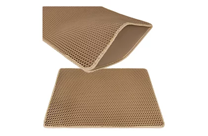 Podložka pred mačaciu toaletu zadržiavajúca nečistoty 75 x 55 cm – béžová