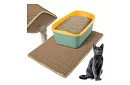 Podložka pred mačaciu toaletu zadržiavajúca nečistoty 75 x 55 cm – béžová