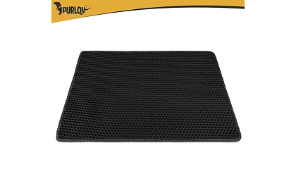 Podložka pred mačacou toaletou zadržiavajúca nečistoty 75 x 55 cm - čierna