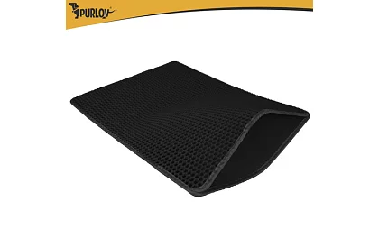 Podložka pred mačacou toaletou zadržiavajúca nečistoty 75 x 55 cm - čierna