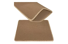 Podložka pred mačacou toaletou zadržiavajúca nečistoty 60 x 45 cm – béžová