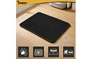 Podložka pred mačacou toaletou zadržiavajúca nečistoty 60 x 45 cm – čierna
