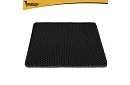 Podložka pred mačacou toaletou zadržiavajúca nečistoty 60 x 45 cm – čierna