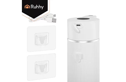 Bezdotykový automatický LCD dávkovač mydla 420 ml - biely