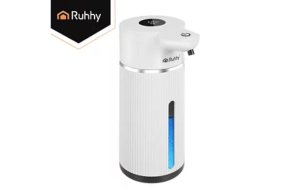 Bezdotykový automatický LCD dávkovač mydla 420 ml - biely