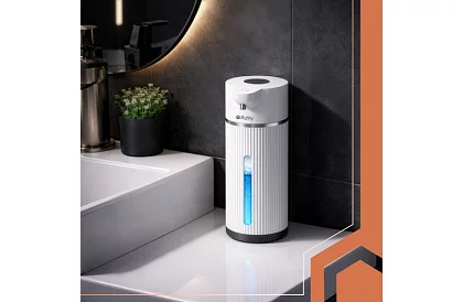 Bezdotykový automatický LCD dávkovač mydla 420 ml - biely