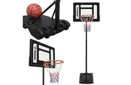 Basketbalový kôš 150-259 cm + loptu - nastaviteľný, voľne stojaci