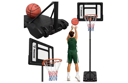 Basketbalový kôš 150-259 cm + loptu - nastaviteľný, voľne stojaci