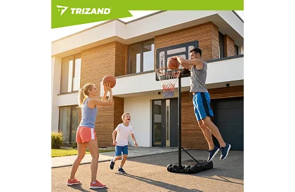 Basketbalový kôš 150-259 cm + loptu - nastaviteľný, voľne stojaci