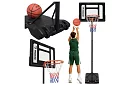 Basketbalový kôš 150-259 cm + loptu - nastaviteľný, voľne stojaci
