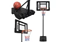 Basketbalový kôš 150-259 cm + loptu - nastaviteľný, voľne stojaci